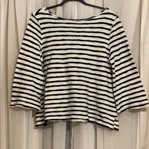 Striped 3/4 sleeve top